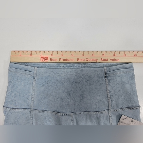NEW Lululemon Women's 4 Fast Free City Grit Blue Gray Tie Dye Shorts NWT Pockets - Picture 7 of 12